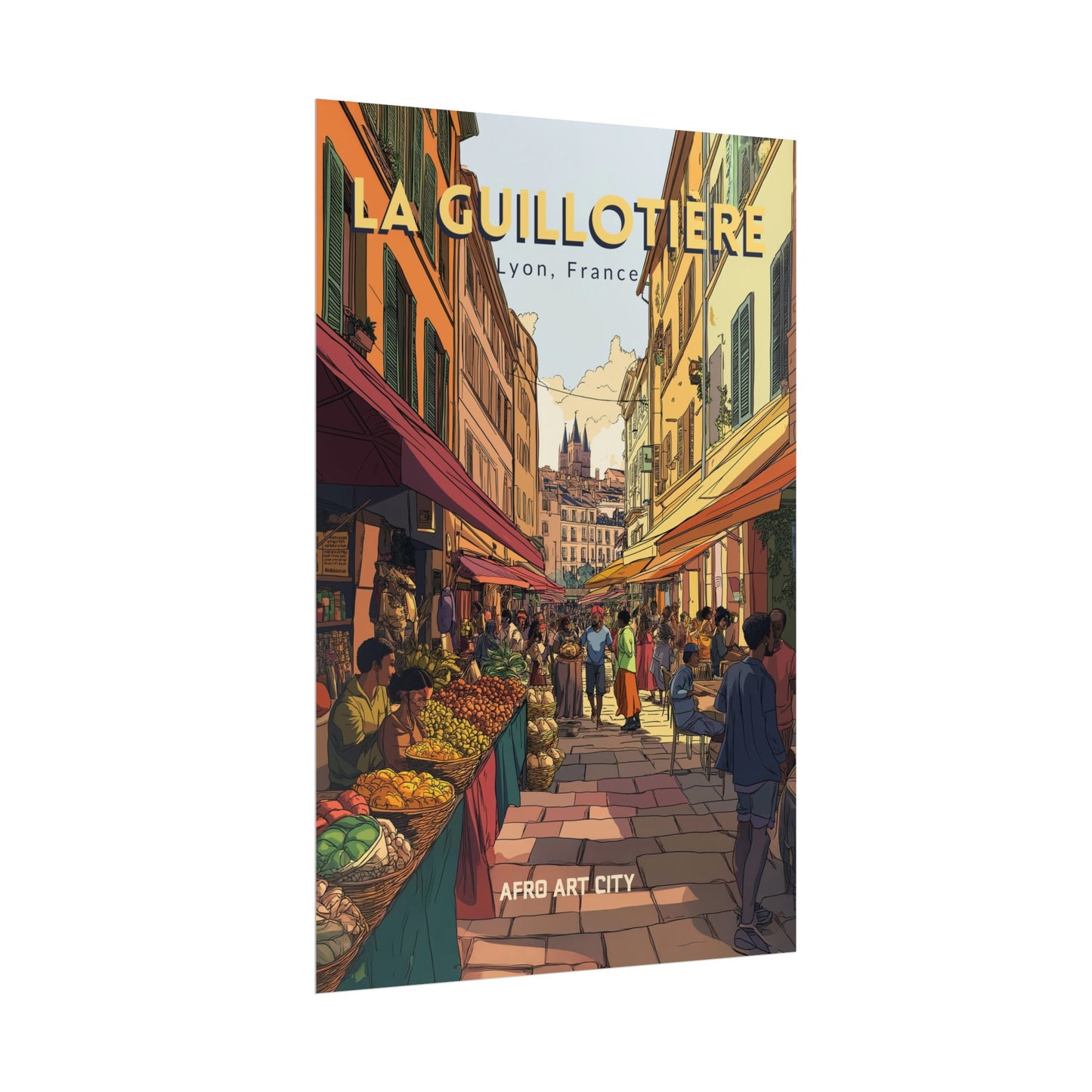 🇫🇷 France - La Guillotière, Lyon ｜ Poster