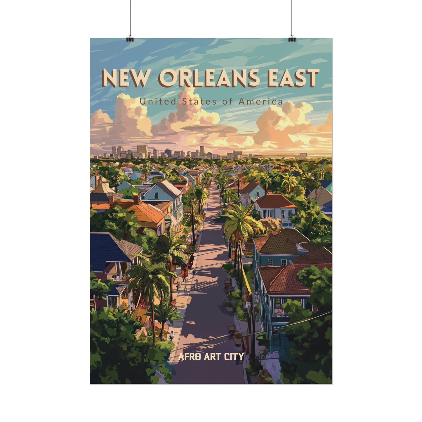 🇺🇸 United States - New Orleans East, LA ｜ Poster