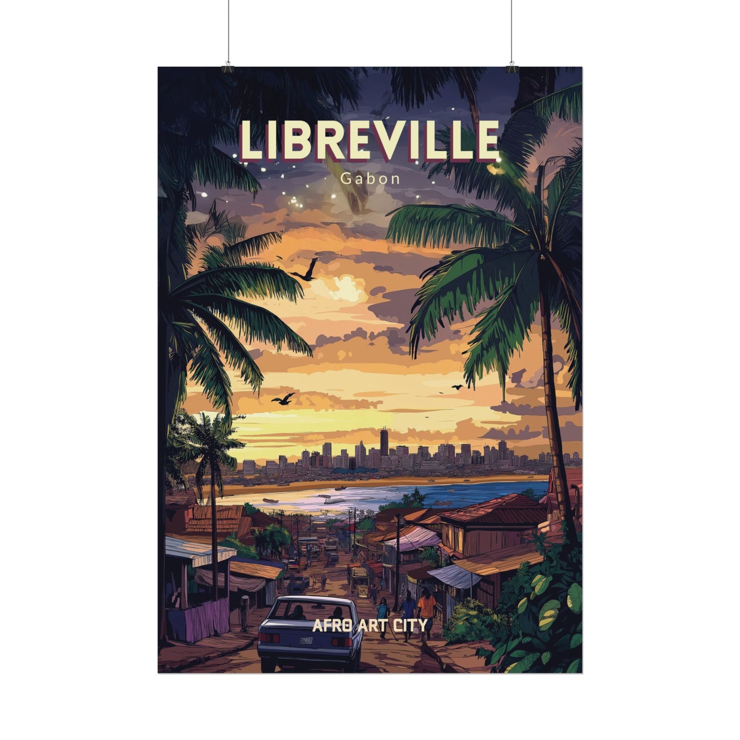 🇬🇦 Gabon - Libreville ｜ Poster