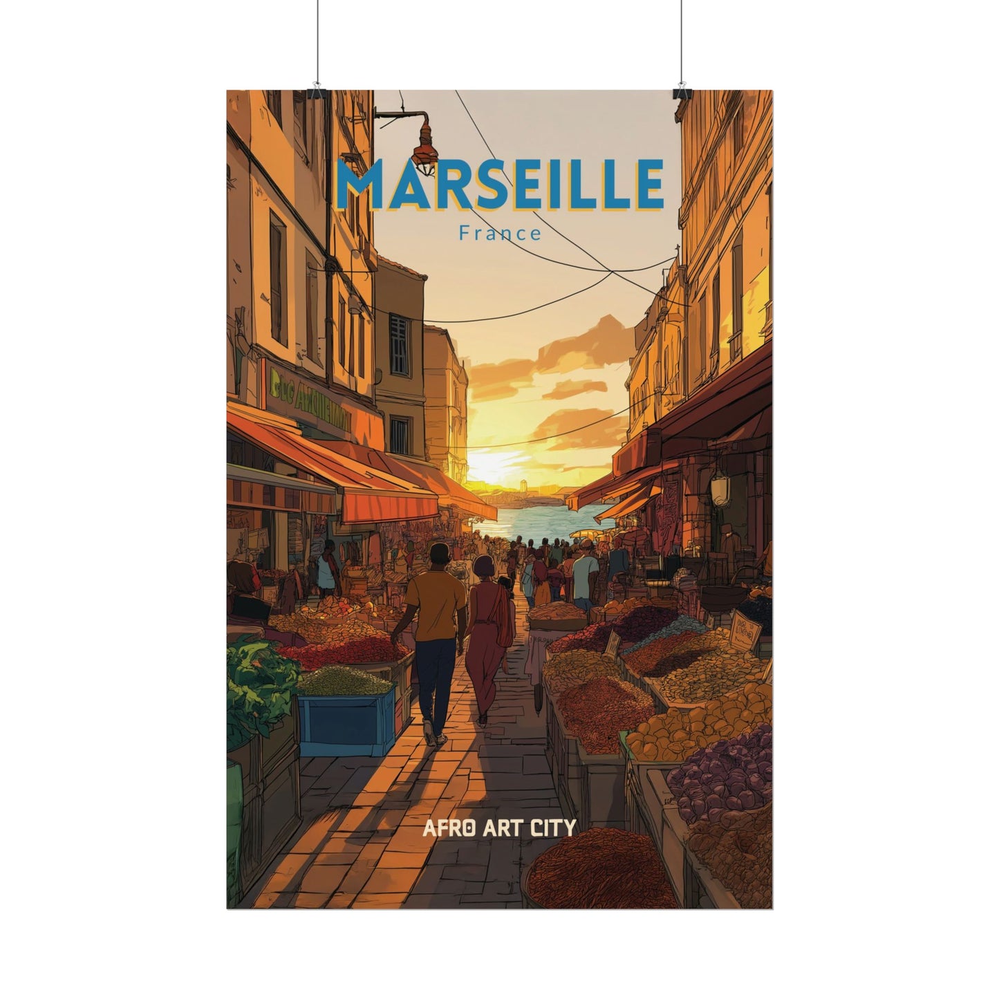 🇫🇷 France - Marseille ｜ Poster