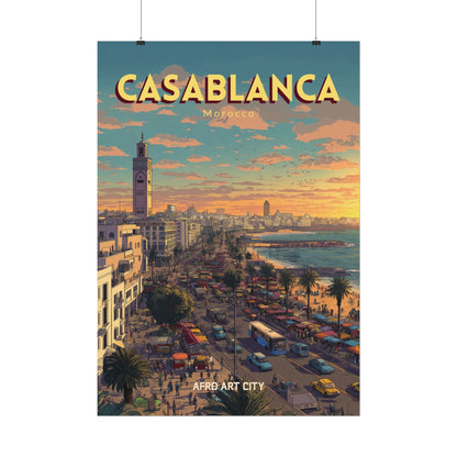 🇲🇦 Casablanca - Maroc ｜ Affiche
