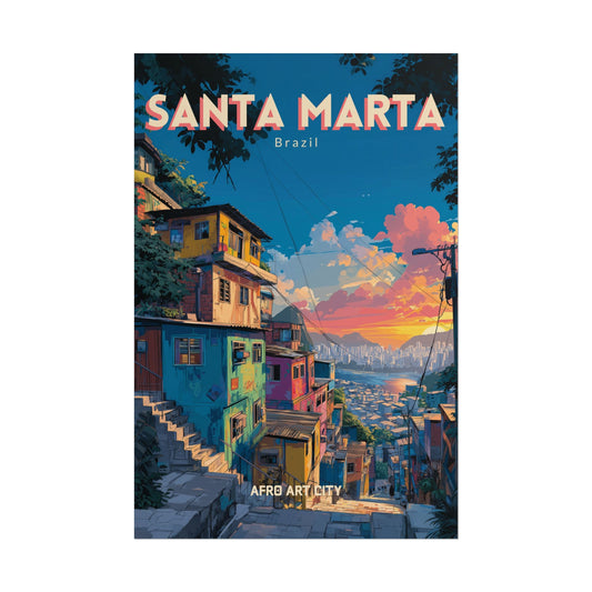 Brazil - Rio de Janeiro, Santa Marta｜Poster