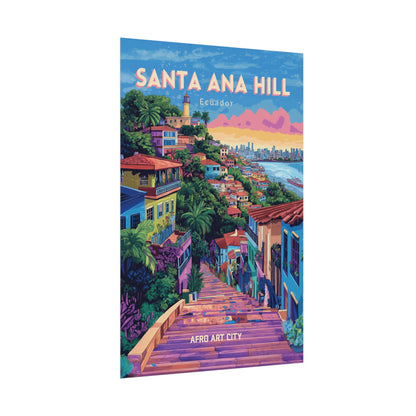 🇪🇨 Ecuador - Santa Ana Hill ｜ Poster