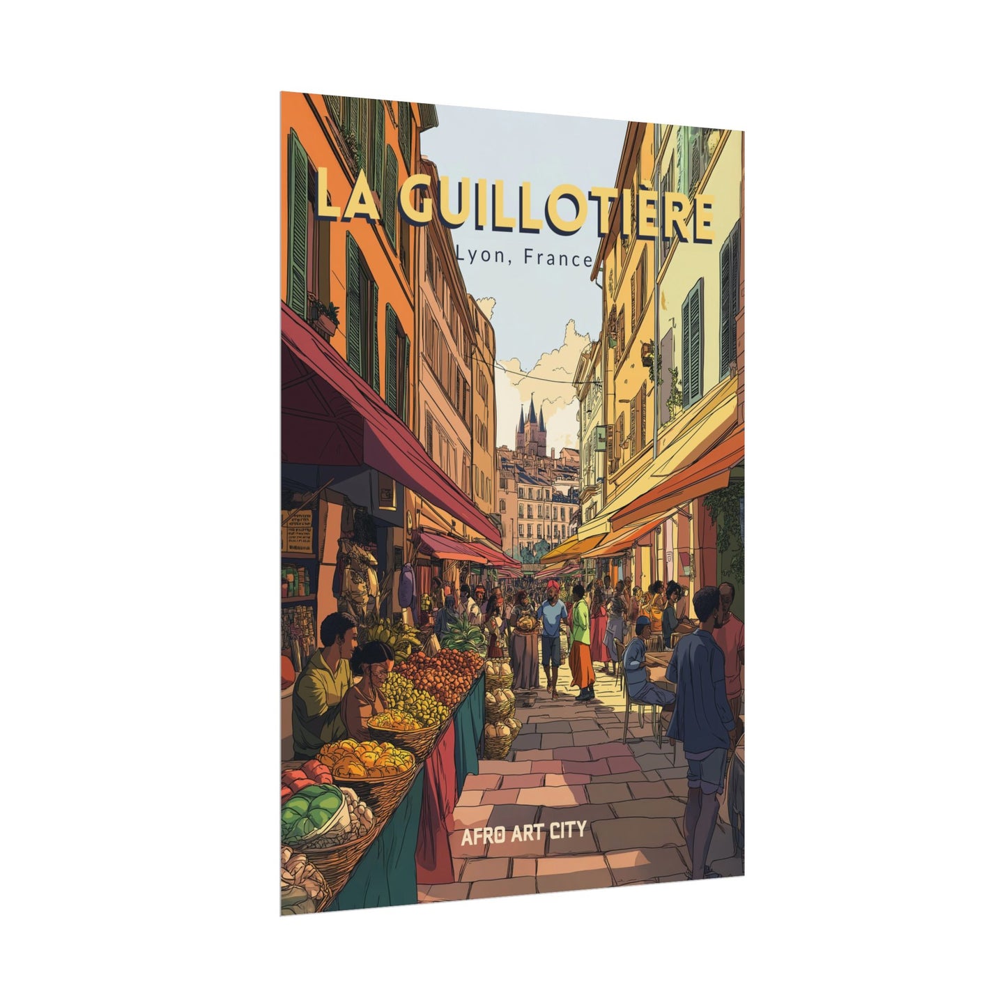 🇫🇷 France - La Guillotière, Lyon ｜ Poster