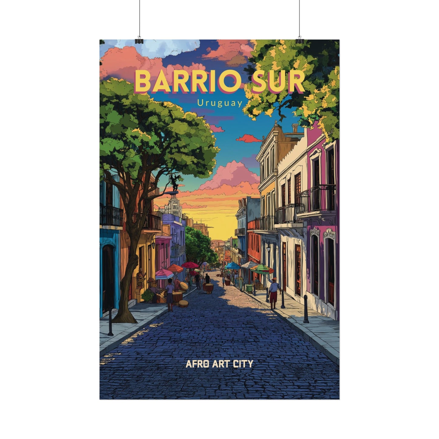 🇺🇾 Uruguay - Barrio Sur, Montevideo ｜ Poster