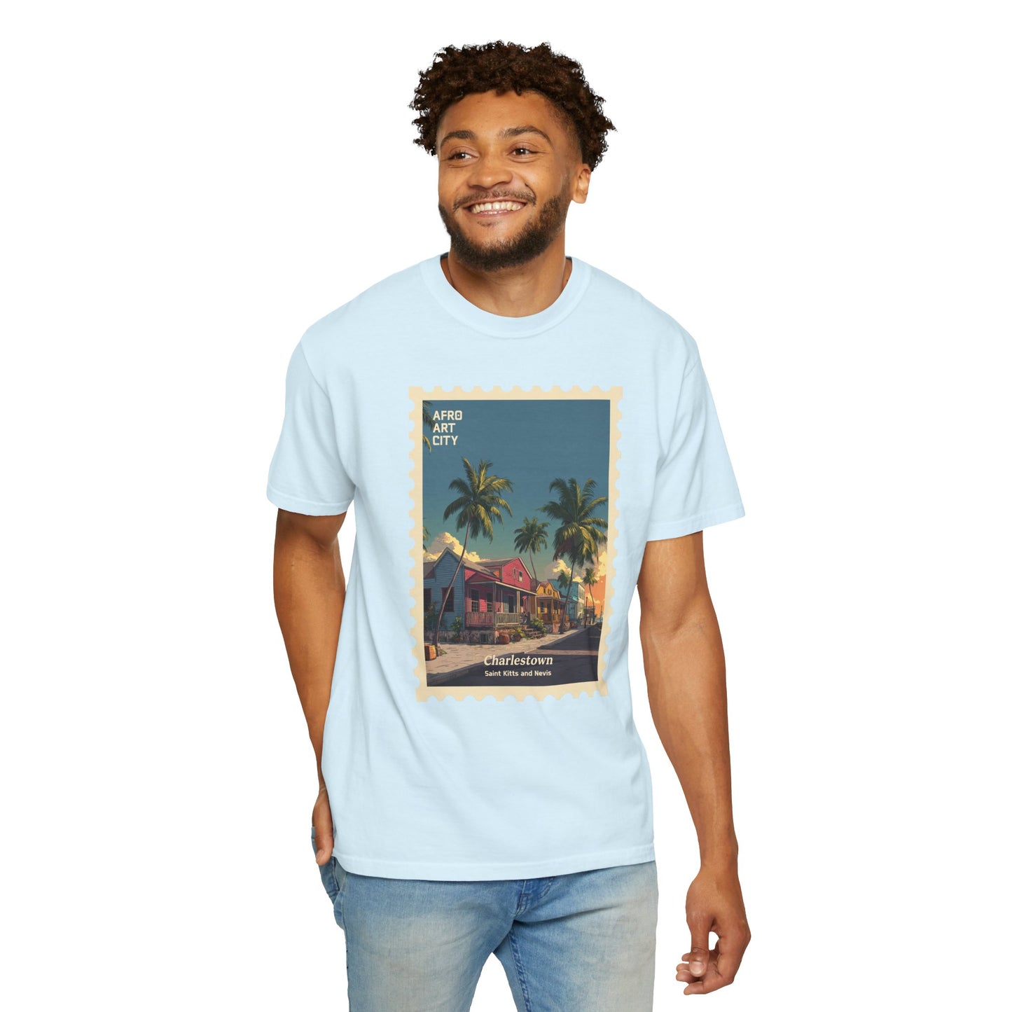 Saint Kitts and Nevis - Charlestown | Postcards Travel T-Shirt