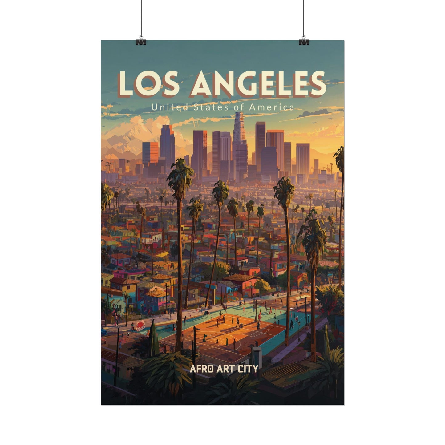 🇺🇸 United States of America - Los Angeles, CA ｜ Poster