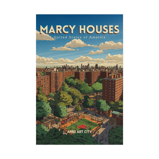 United States - New York, Marcy Houses｜ Poster