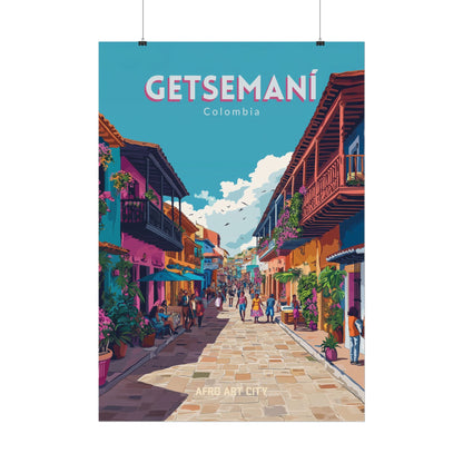🇨🇴 Colombia - Getsemaní, Cartagena ｜ Poster