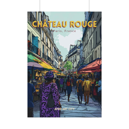 🇫🇷 France - Château Rouge, Paris ｜ Poster