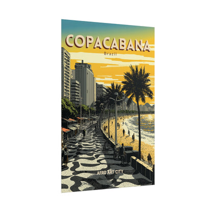 Brazil - Rio de Janeiro, Copacabana｜Poster