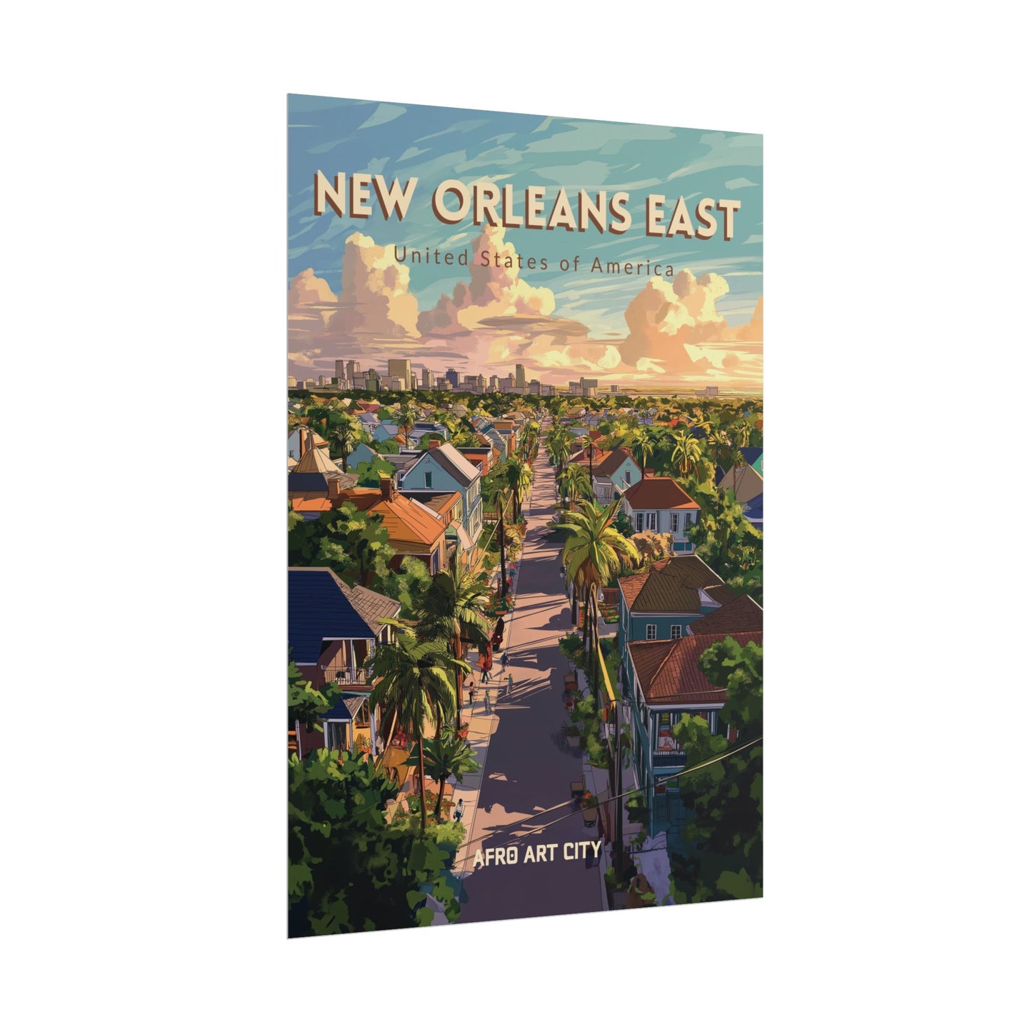 🇺🇸 United States - New Orleans East, LA ｜ Poster