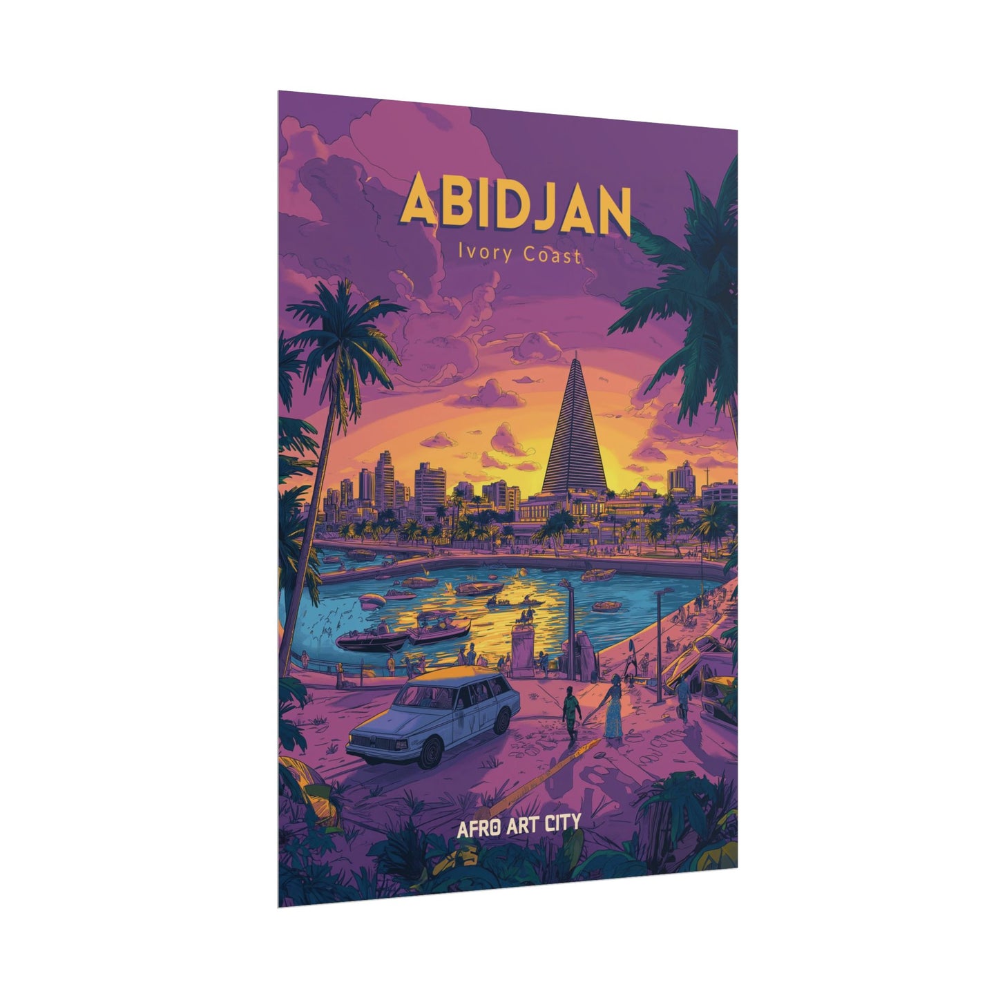 🇨🇮 Cote d'Ivoire - Abidjan - Ivory Coast｜ Poster