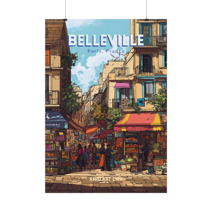 🇫🇷 France - Belleville, Paris ｜ Poster