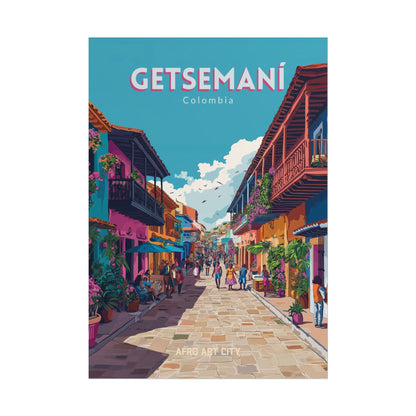 🇨🇴 Colombia - Getsemaní, Cartagena ｜ Poster