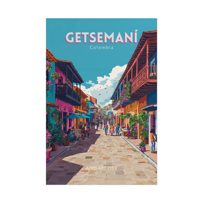 🇨🇴 Colombia - Getsemaní, Cartagena ｜ Poster