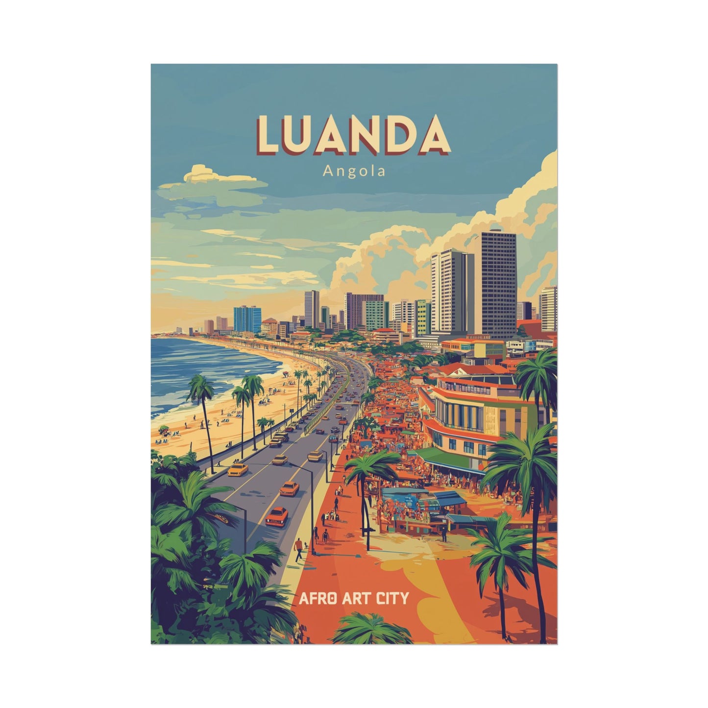 🇦🇴 Angola - Luanda ｜ Poster