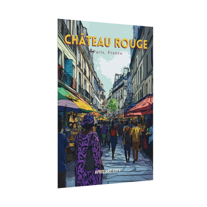 🇫🇷 France - Château Rouge, Paris ｜ Poster