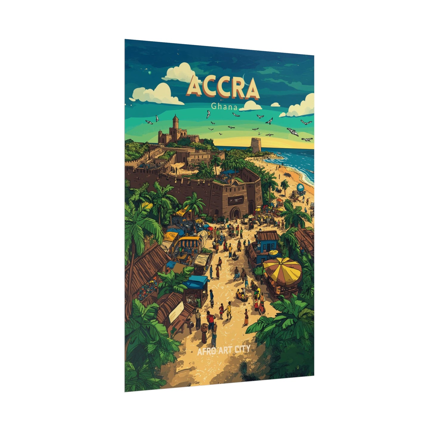 🇬🇭 Ghana - Accra ｜ Poster