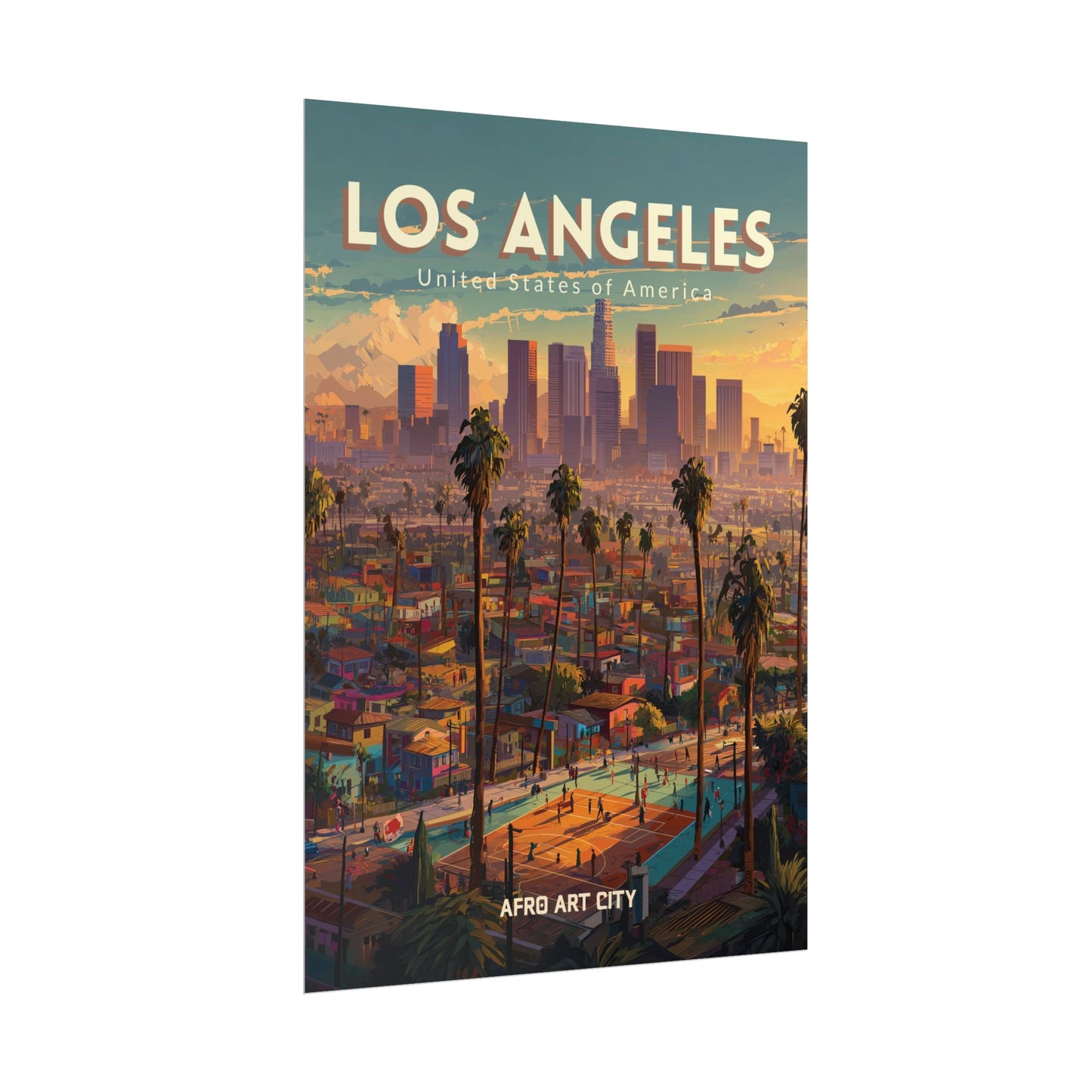 🇺🇸 United States of America - Los Angeles, CA ｜ Poster