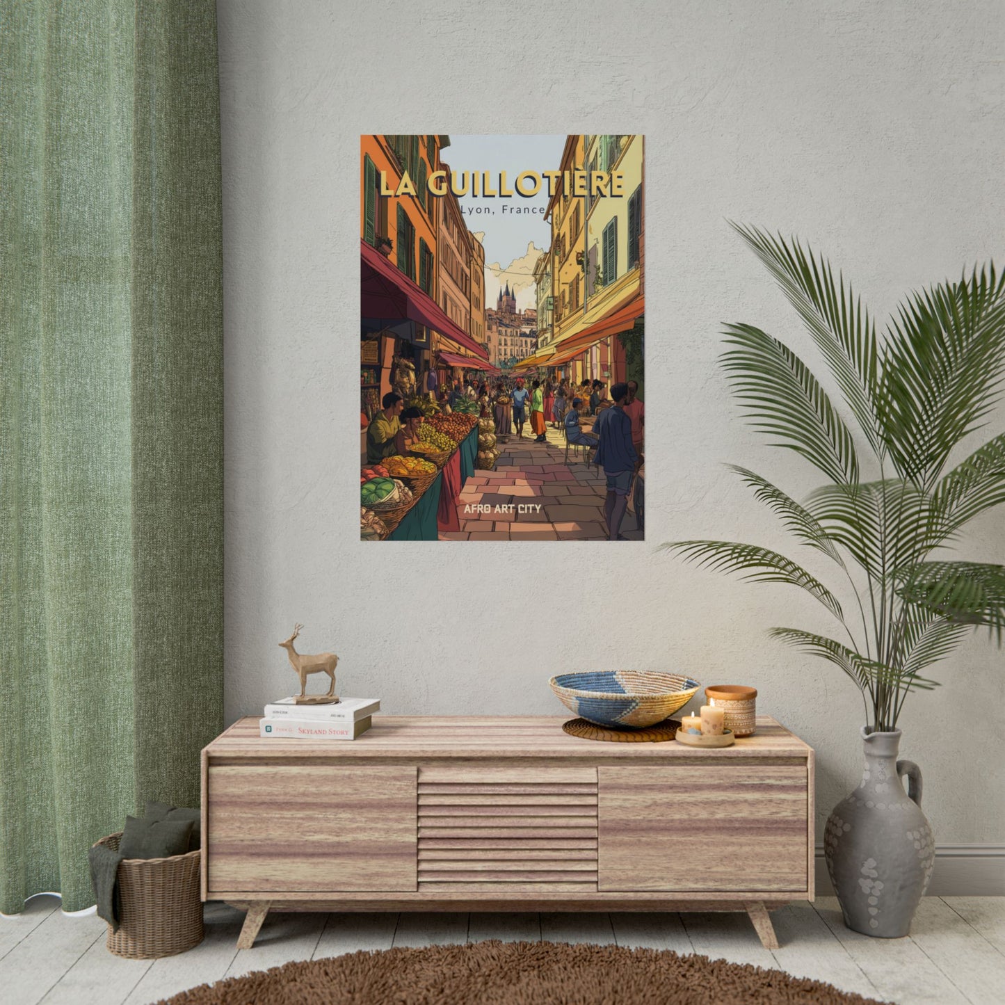 🇫🇷 France - La Guillotière, Lyon ｜ Poster