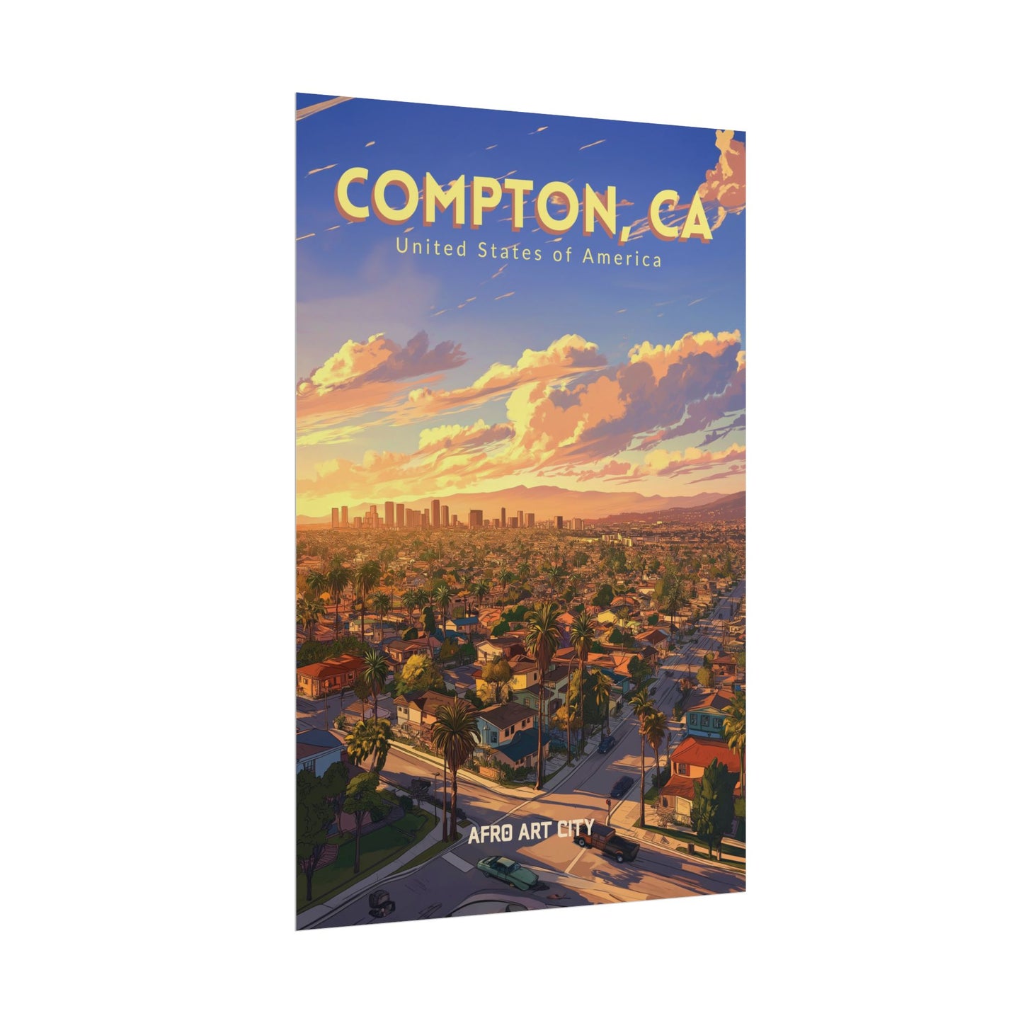 🇺🇸 United States - Compton, CA ｜ Poster