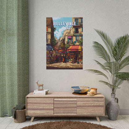 🇫🇷 France - Belleville, Paris ｜ Poster