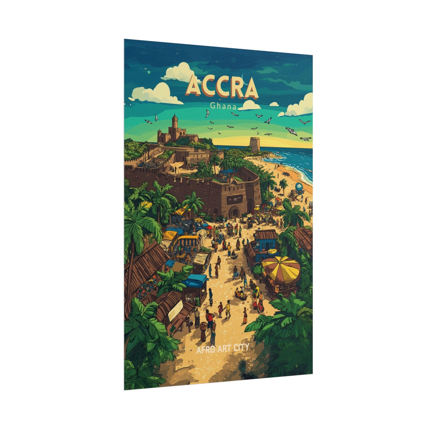 🇬🇭 Ghana - Accra ｜ Poster