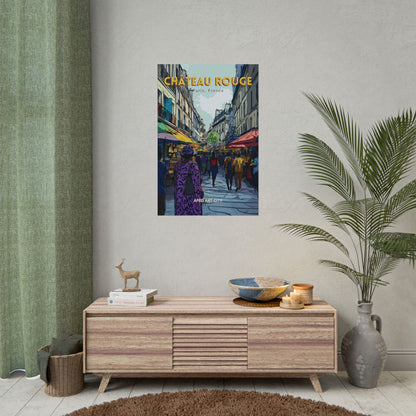 🇫🇷 France - Château Rouge, Paris ｜ Poster