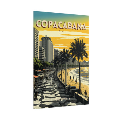 Brazil - Rio de Janeiro, Copacabana｜Poster
