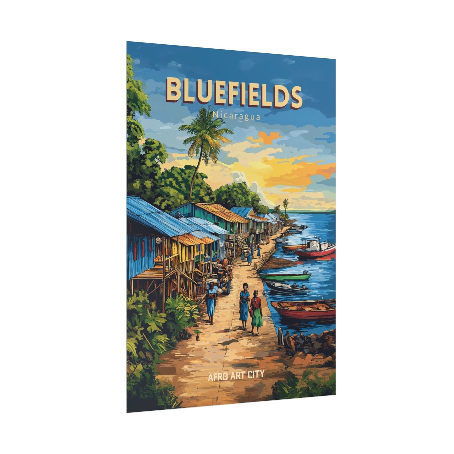 🇳🇮 Nicaragua - Bluefields ｜ Poster