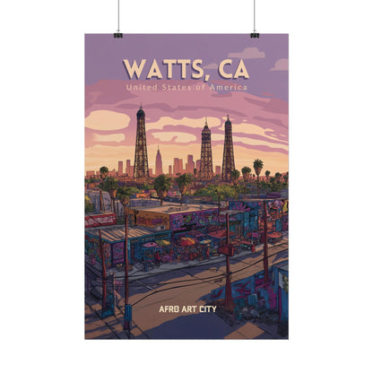 🇺🇸 United States - Watts, CA ｜ Poster