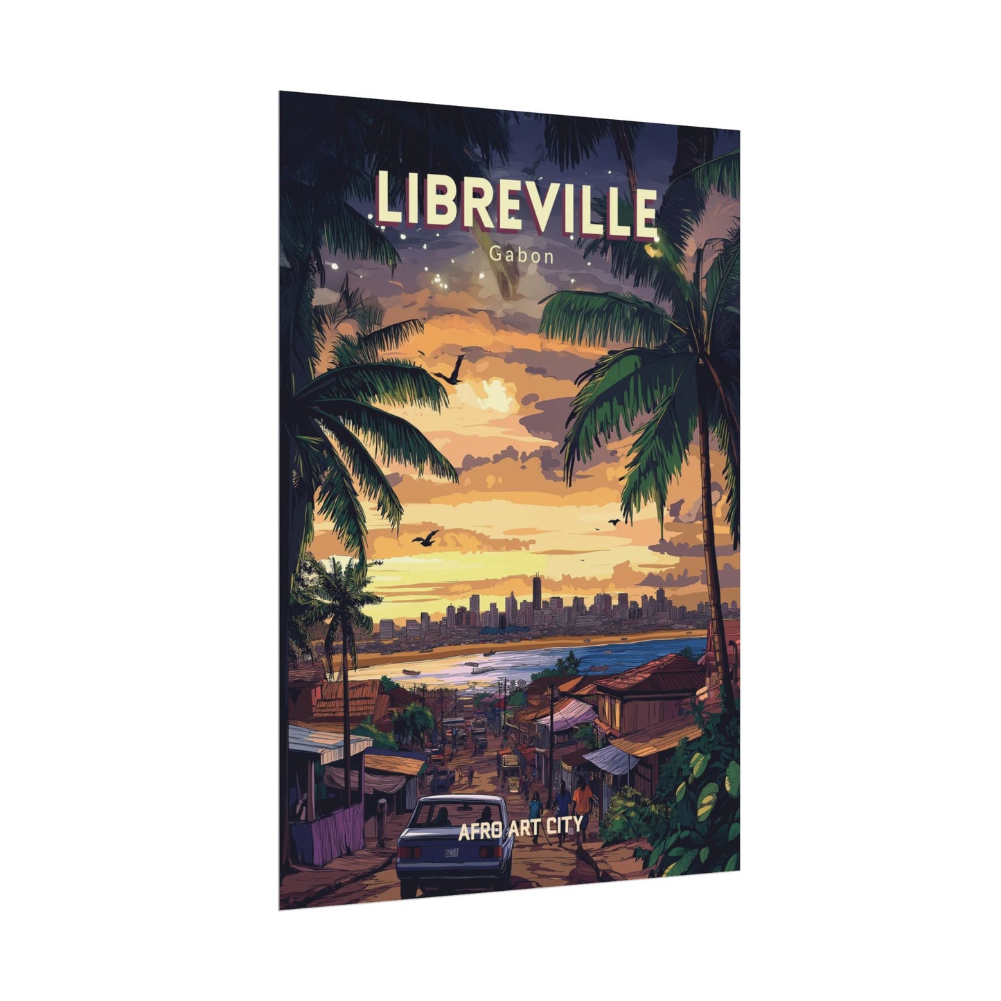 🇬🇦 Gabon - Libreville ｜ Poster