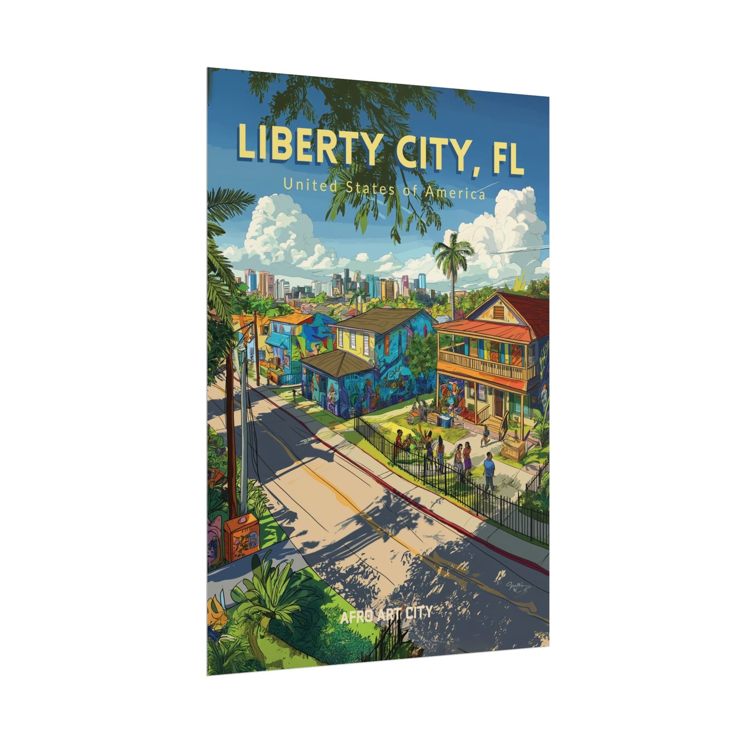 🇺🇸 United States - Liberty City, FL ｜ Poster