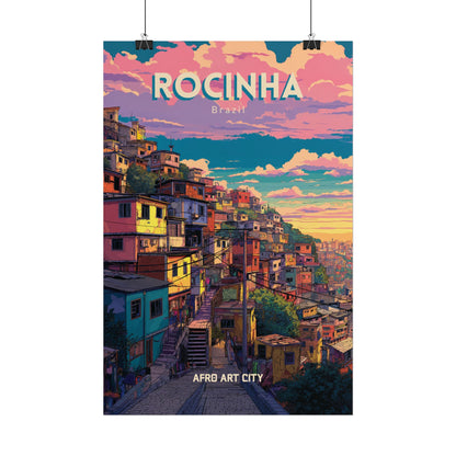 Brazil - Rio de Janeiro, Rocinha｜Poster