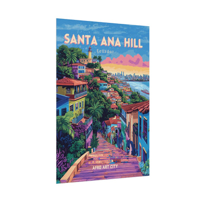 🇪🇨 Ecuador - Santa Ana Hill ｜ Poster