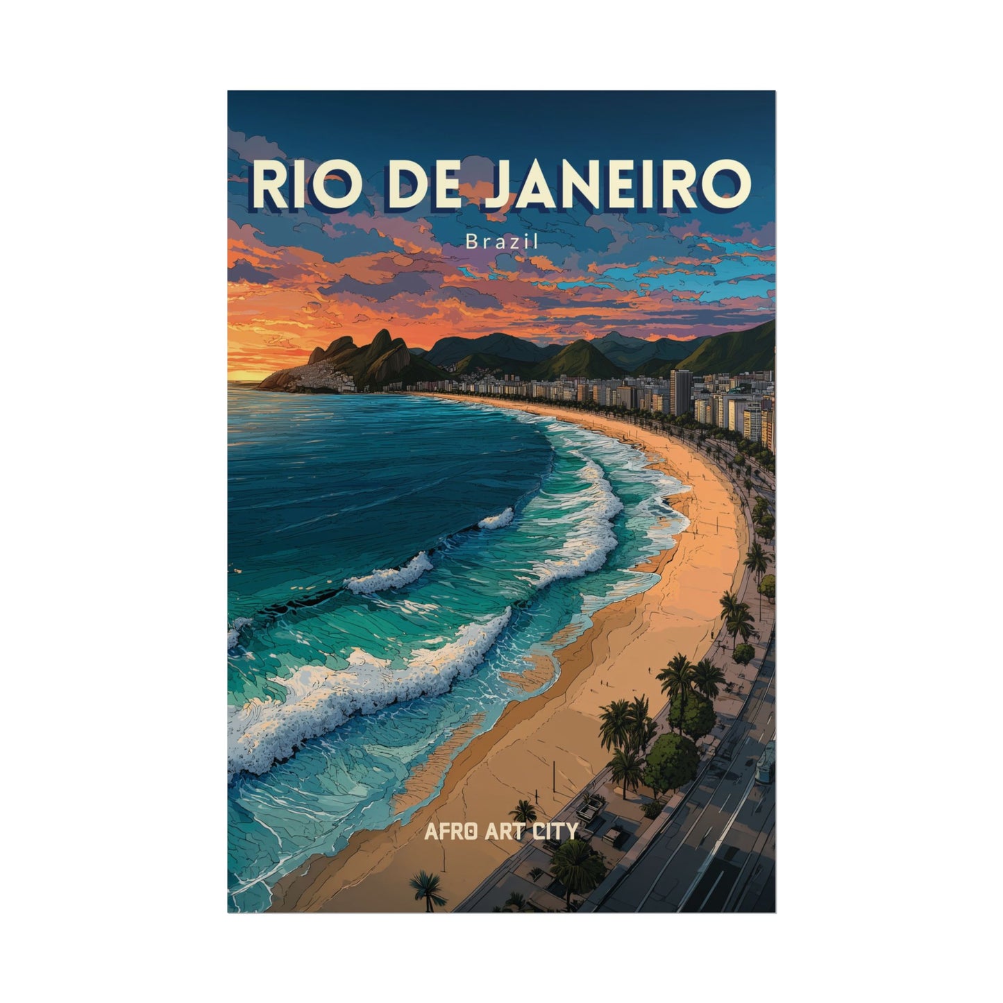 🇧🇷 BRAZIL - Rio de Janeiro ｜ Poster