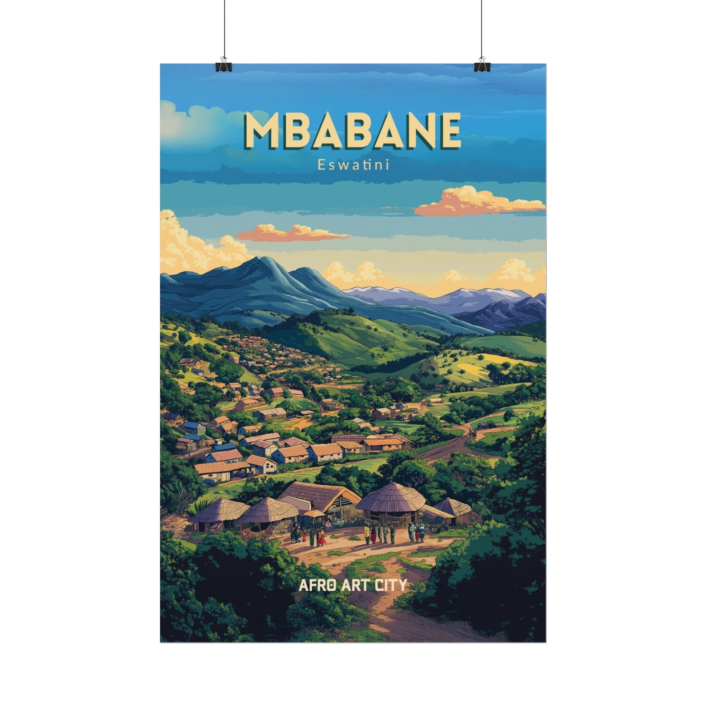 🇸🇿 Eswatini - Mbabane ｜ Poster