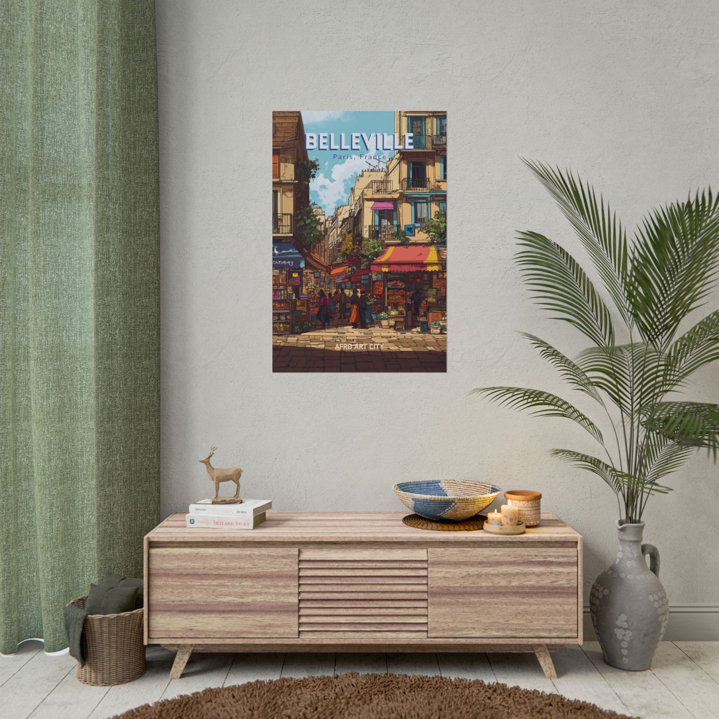 🇫🇷 France - Belleville, Paris ｜ Poster