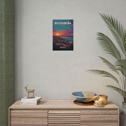 Burundi - Bujumbura｜Poster — City Map Travel Wall Art