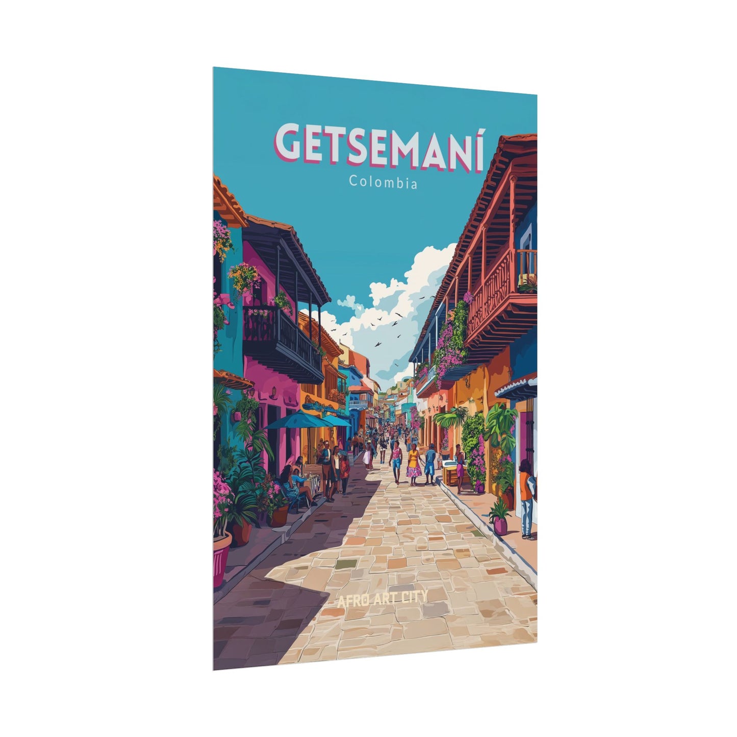 🇨🇴 Colombia - Getsemaní, Cartagena ｜ Poster