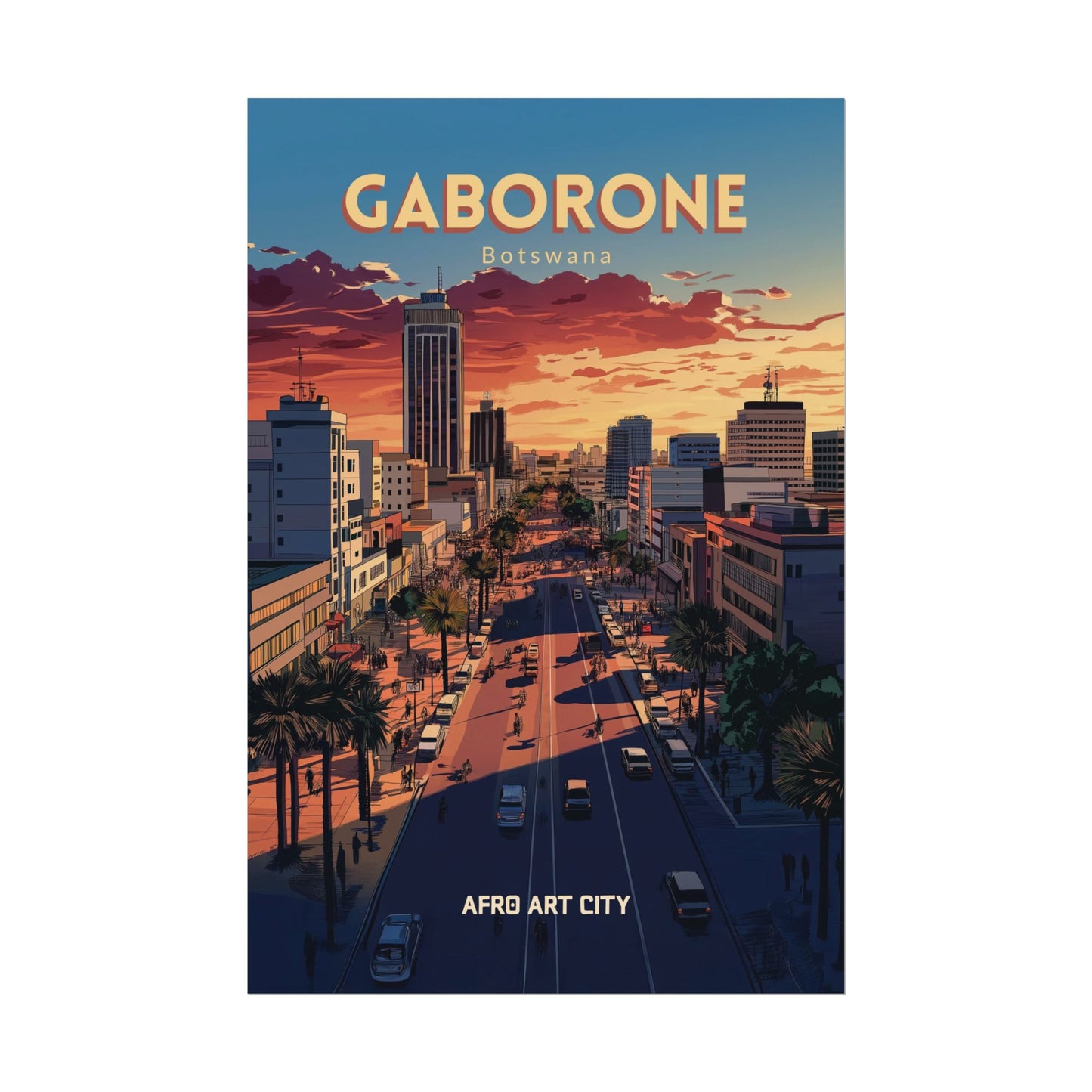 🇧🇼 Botswana - Gaborone ｜ Poster