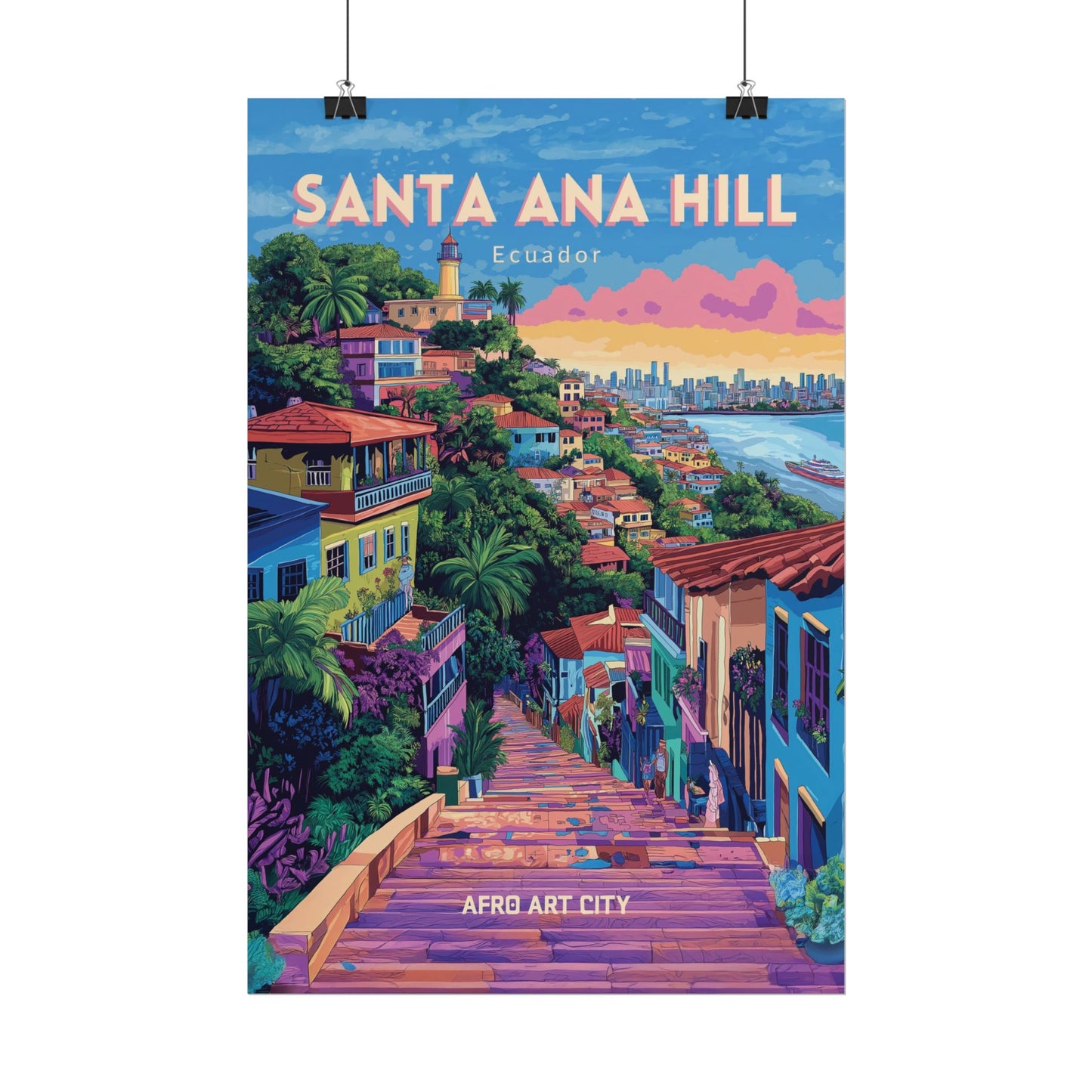 🇪🇨 Ecuador - Santa Ana Hill ｜ Poster