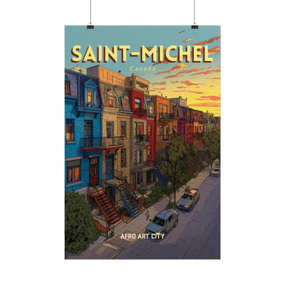 Canada - Quebec, Montreal, Saint-Michel｜Poster