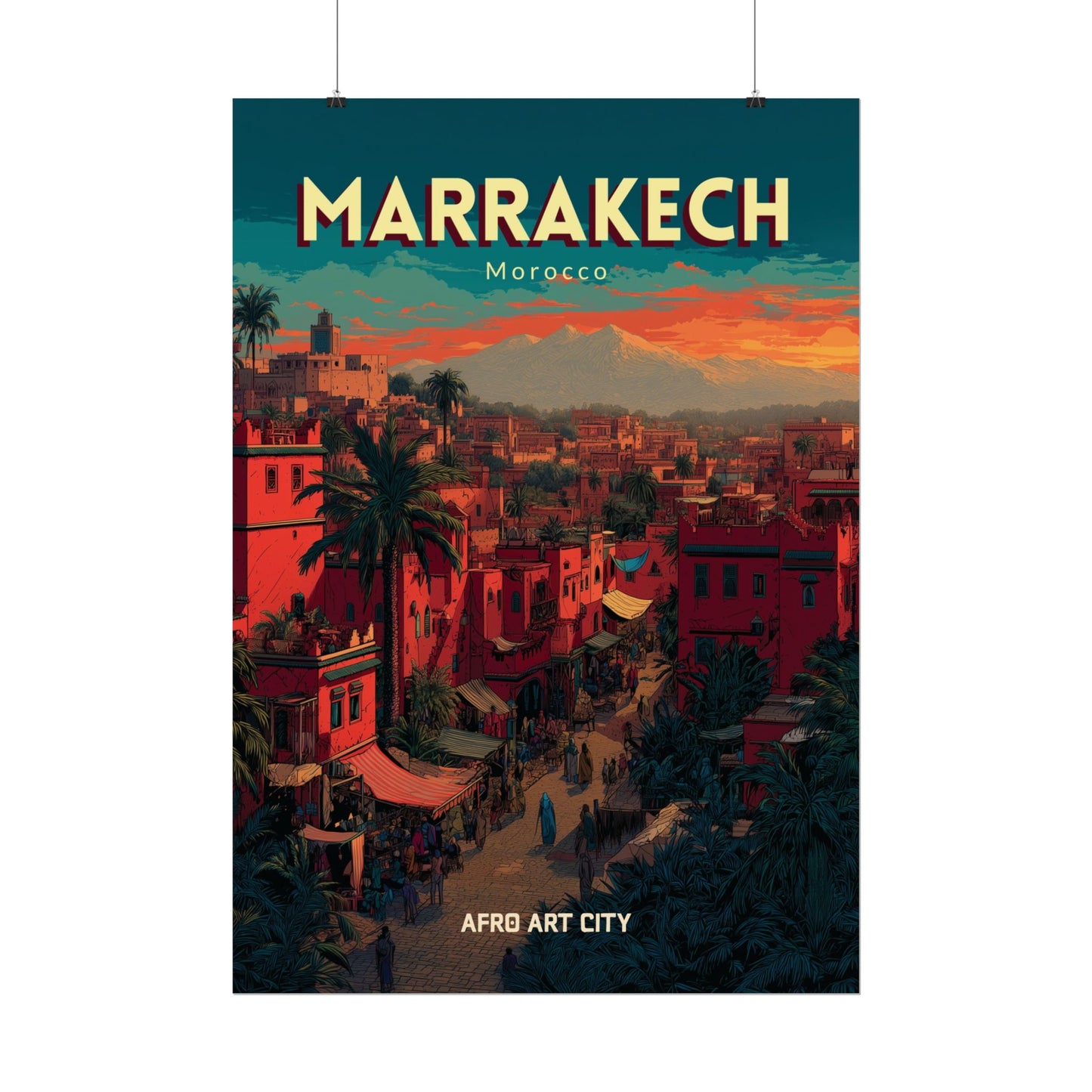 🇲🇦 Morocco - Marrakech ｜ Poster
