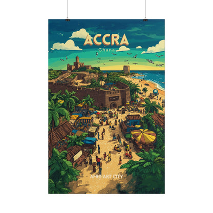 🇬🇭 Ghana - Accra ｜ Poster