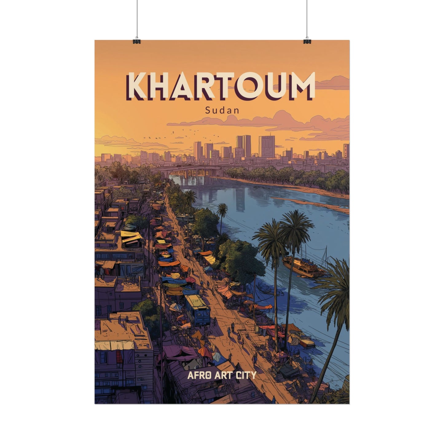 Sudan - Khartoum ｜ Poster