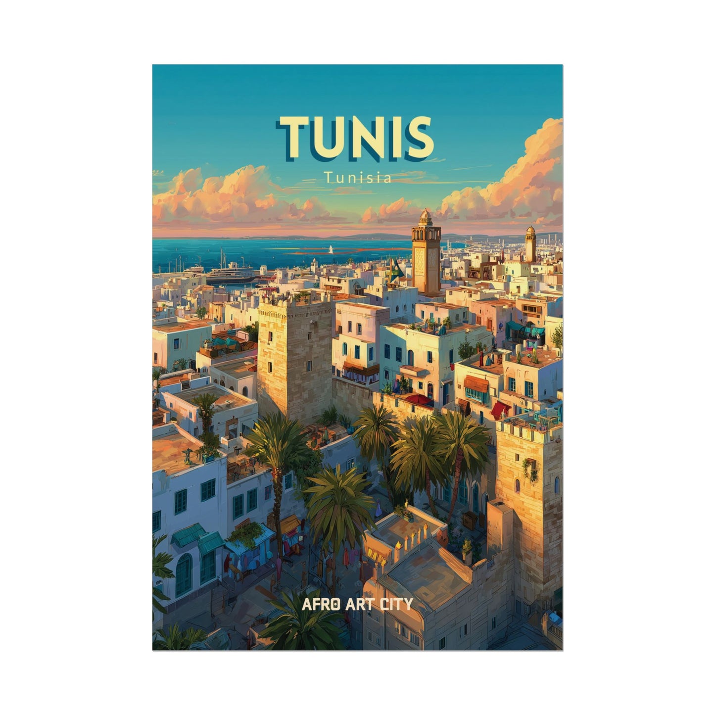 🇹🇳 Tunisia - Tunis ｜ Poster