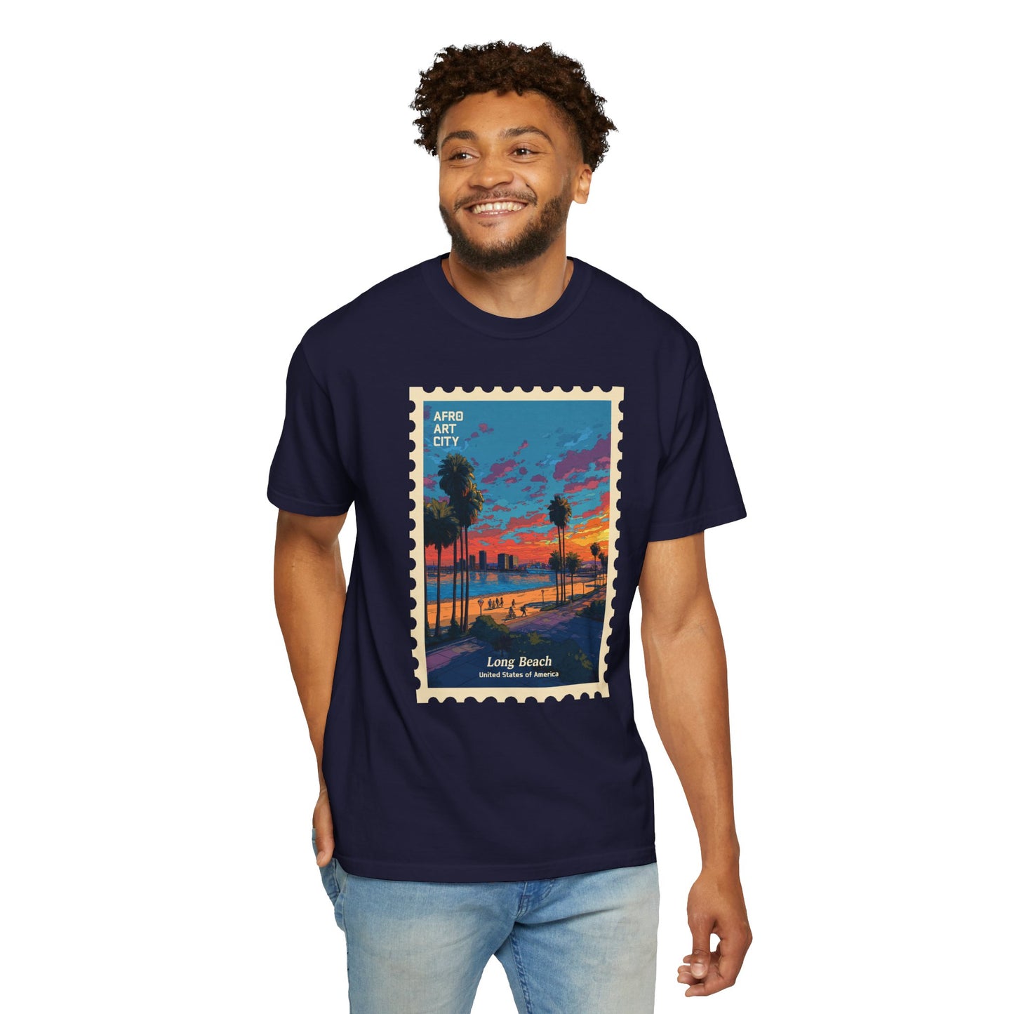 United States - California, Long Beach | Postcards Travel T-Shirt
