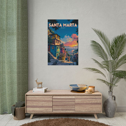 Brazil - Rio de Janeiro, Santa Marta｜Poster